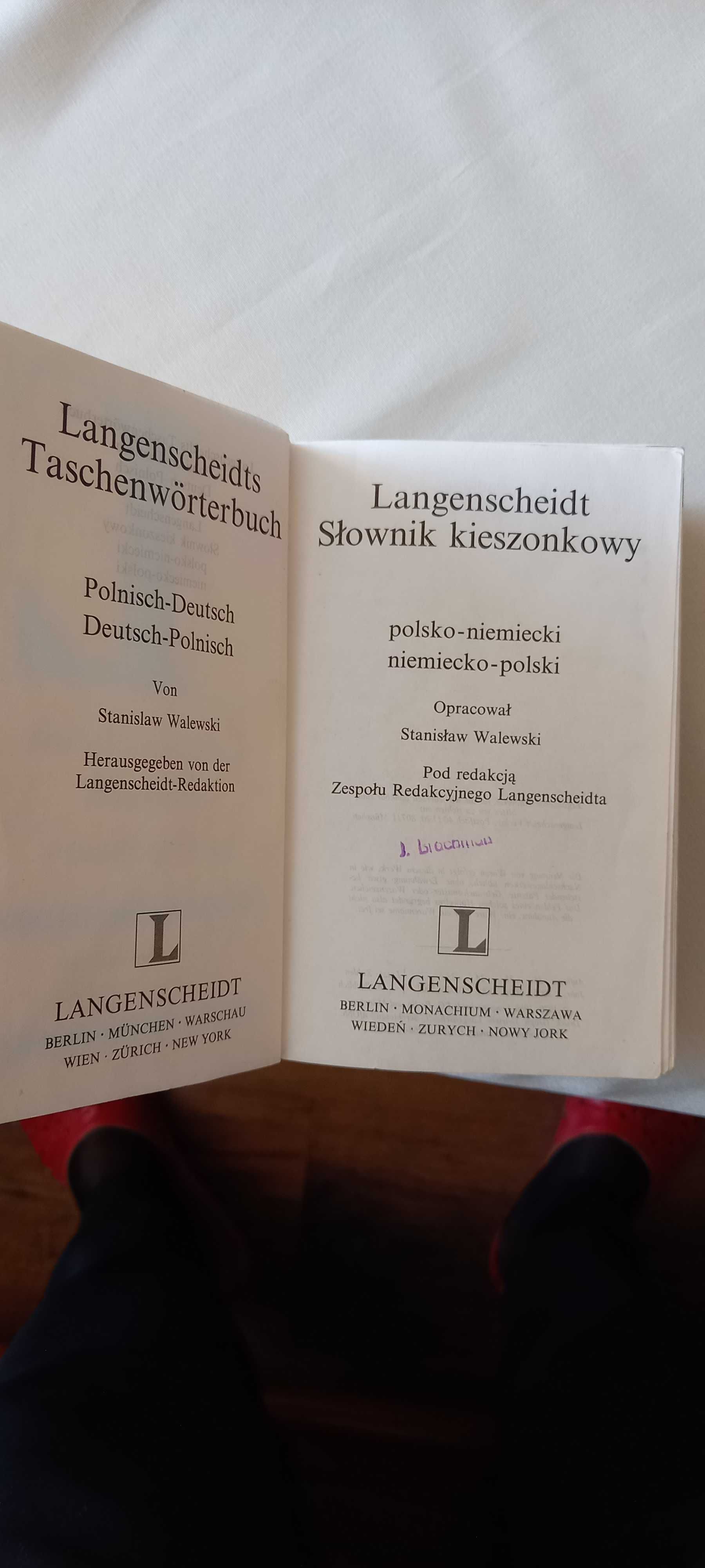 Słownik kieszonkowy pol-niemiwcki i niem -polski