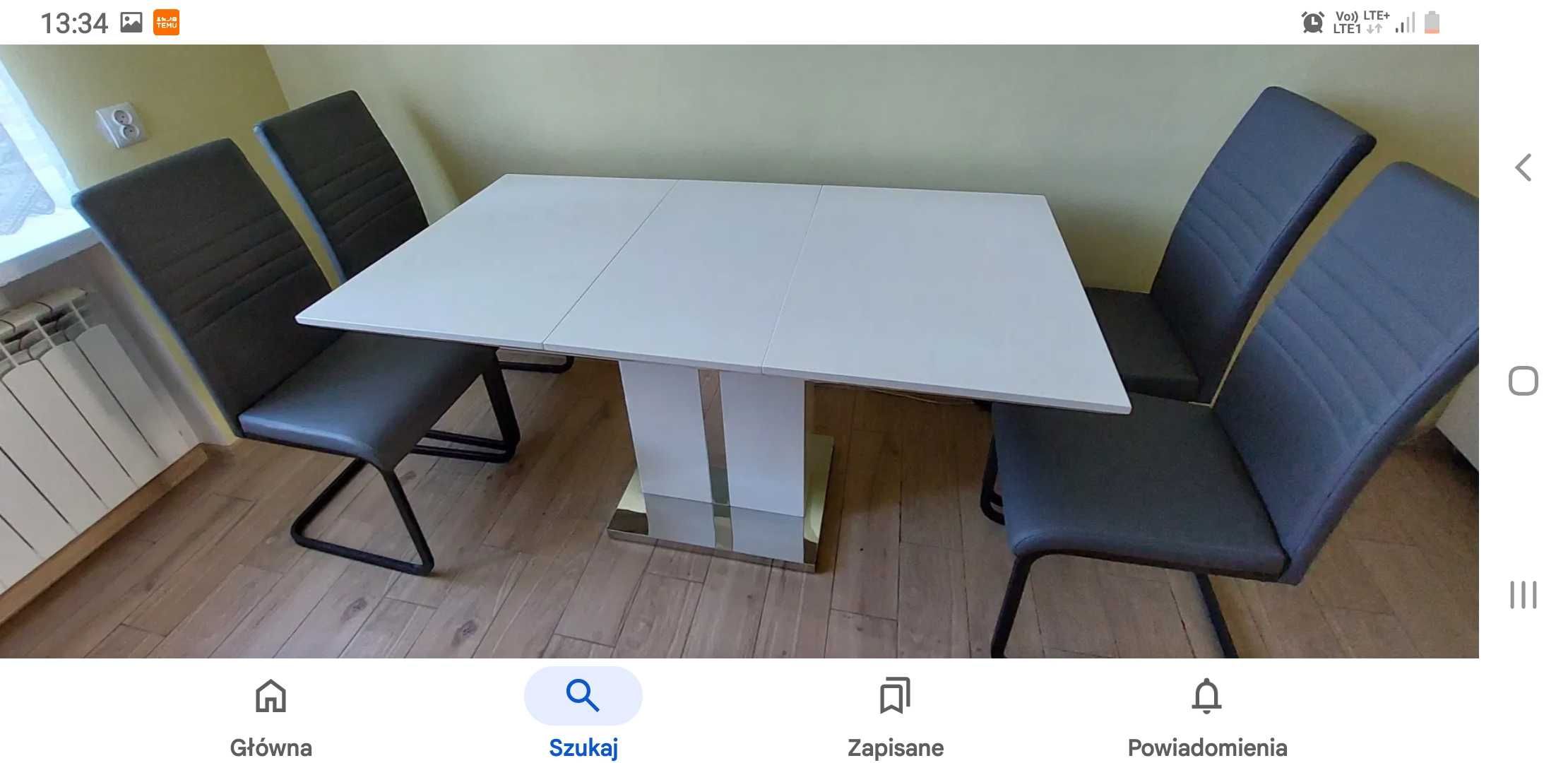 Nowy, stół Nesso,  rozkladany,wysoki połysk . Zapakowany.