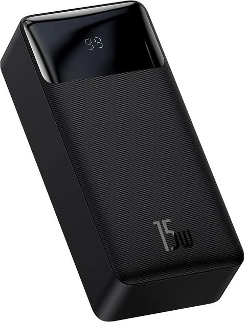 Повербанк базеус BASEUS Bipow 15W 30000 mAh black