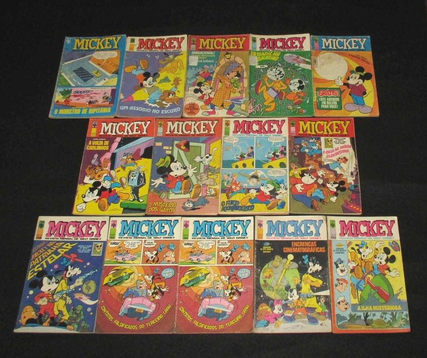 Livro BD Mickey Revista Mensal Disney Abril Anos 70