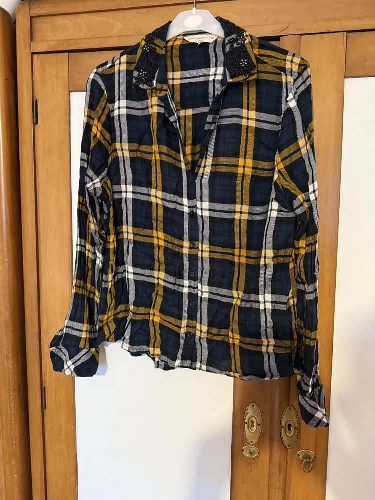 Zestaw koszul damskich w kratę 40-42