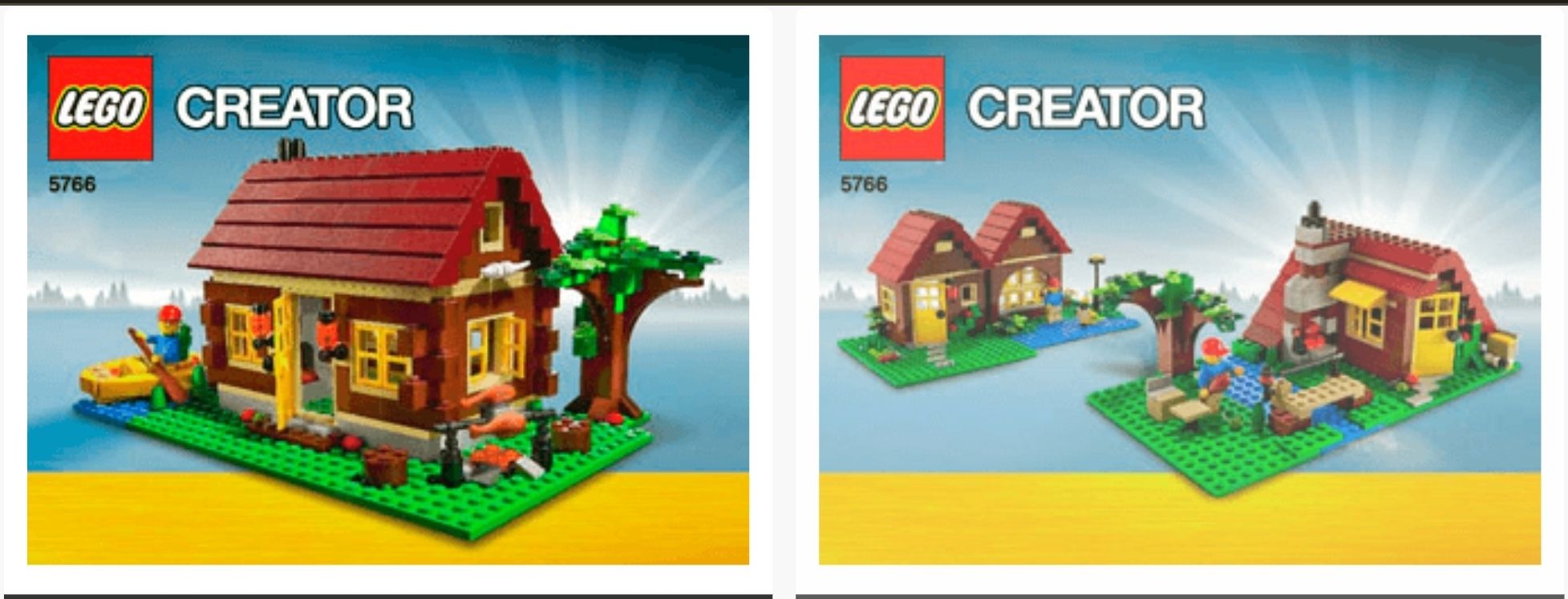 LEGO zestaw Creator 5766, klocki instrukcja opakowanie.