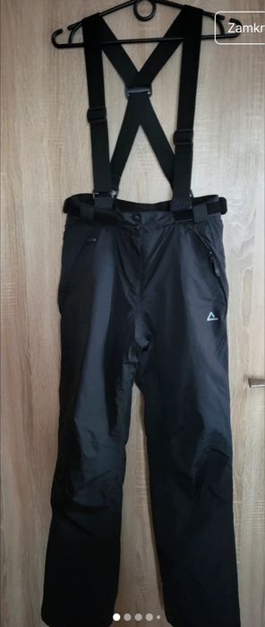 Czarne damskie spodnie narciarskie na szelki Dare2b  34. XS