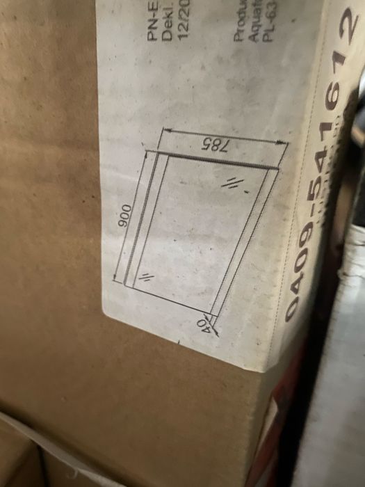 Lustro łazienkowe 90x75 nowe mdf