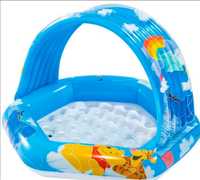 Дитячий надувний басейн з навісом Вінні Пух Intex