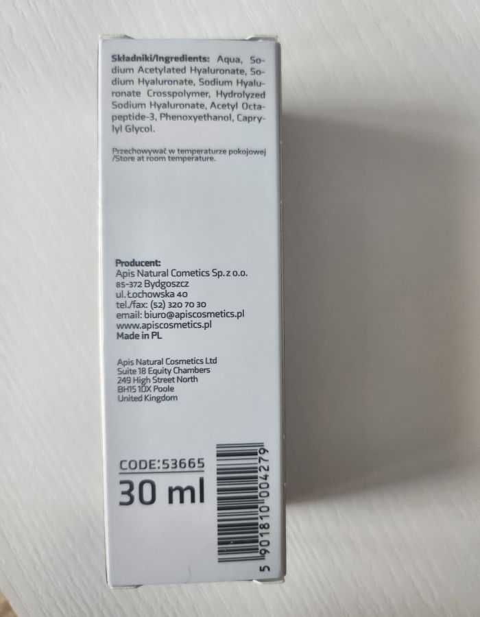 Apis Serum do twarzy z Hyaluron 4D z peptydem SNAP- 8 TM 30ml