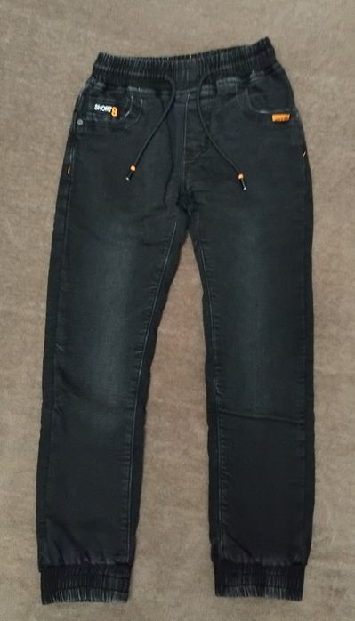 Джинси теплі чорного кольору р.128