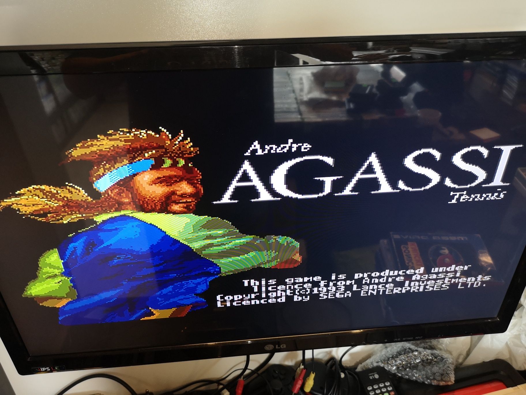 Andre Agassi Tennis SEGA MEGA DRIVE gra (oryginał testowany)