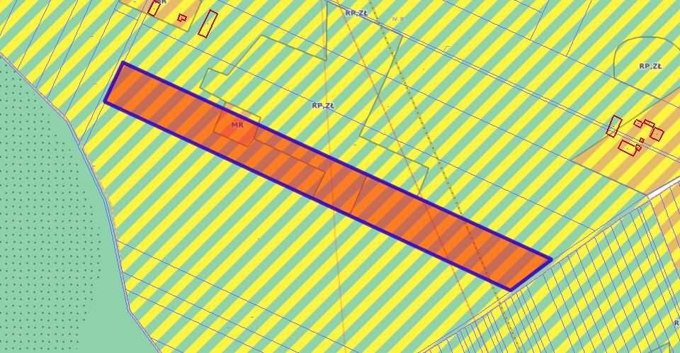 Działka 2,5 ha przy lesie – część pod zabudowę zagrodową, blisko S17