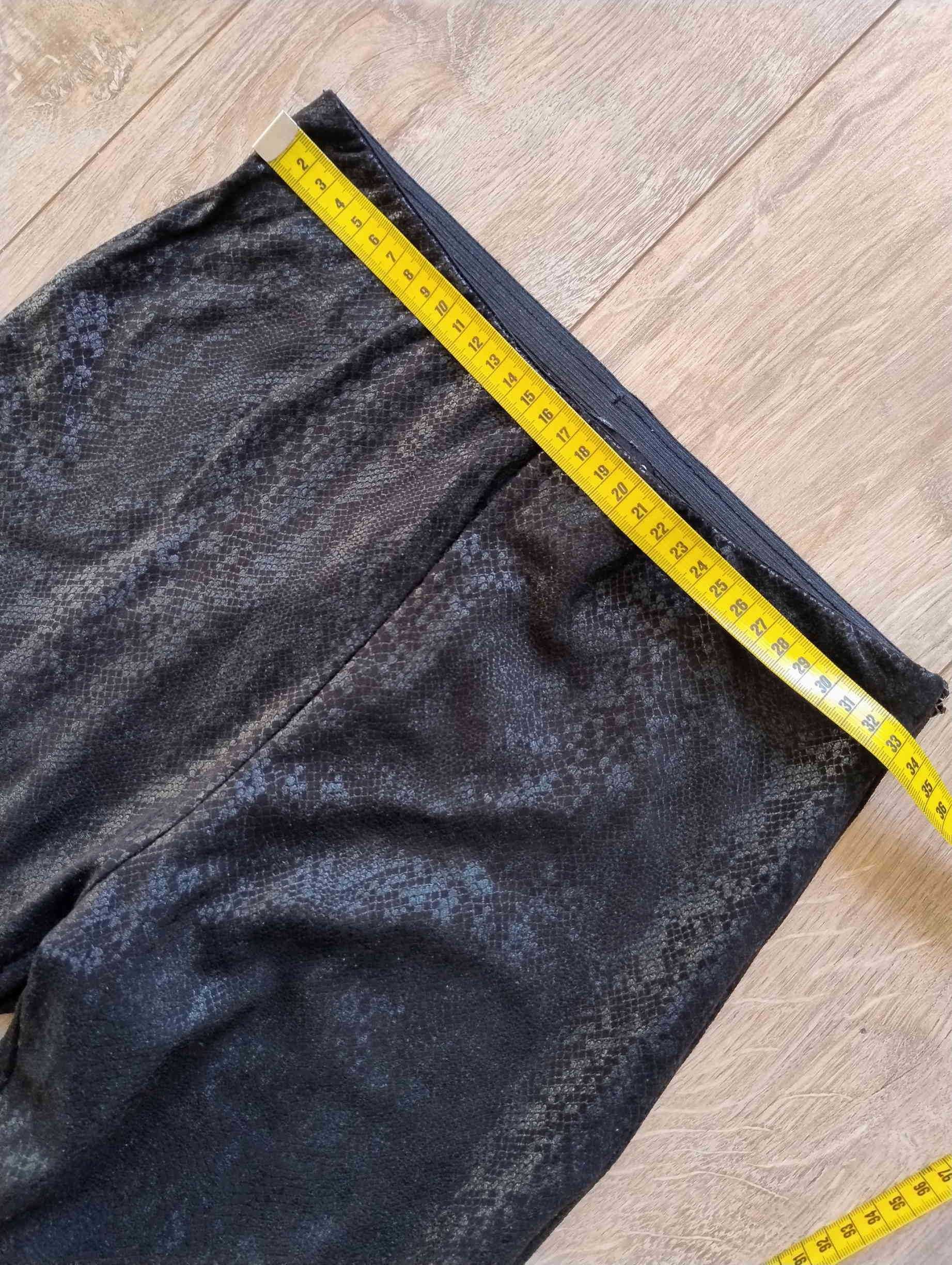 Legginsy czarne / ciepłe / czarne / S
