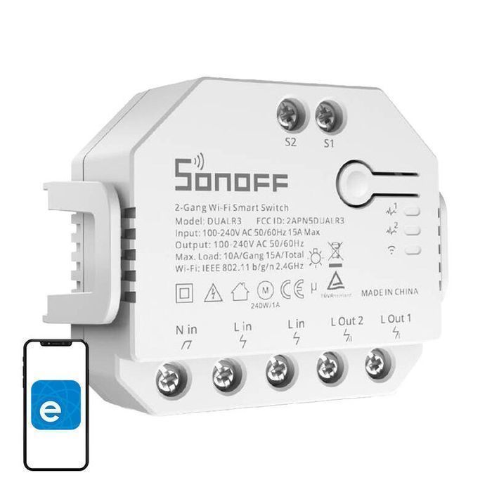 Inteligentny Przełącznik Wifi Sonoff Dual R3