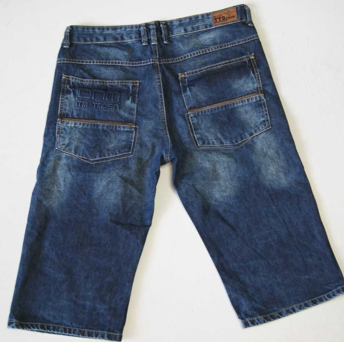 TOM TOMPSON ROZ.L PAS 96 spodenki męskie jeans jak nowe