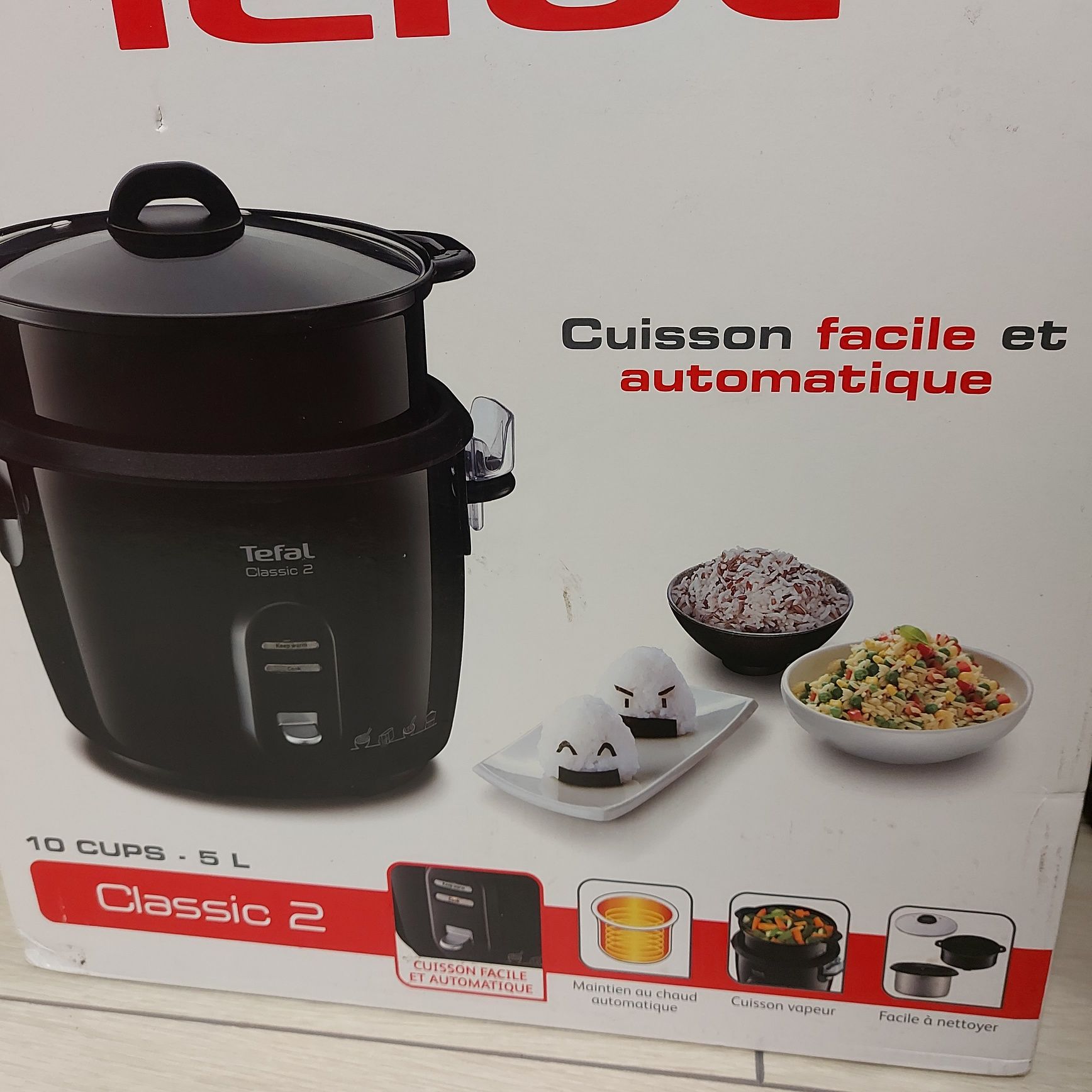 Рисоварка пароварка tefal тефаль кастрюля електрична на пару для суші