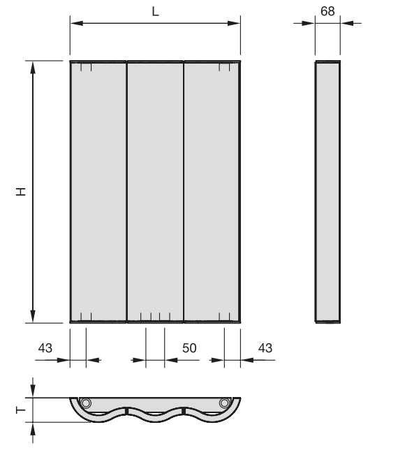 Zehnder Dualis 45x150