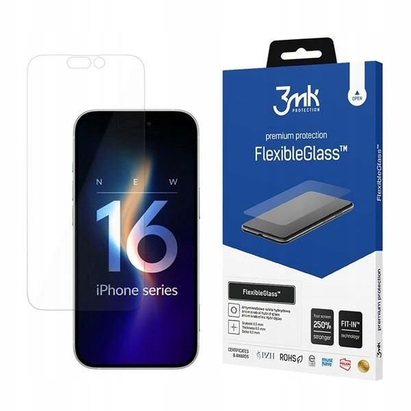 Szkło hybrydowe do iPhone 16 3MK Flexible Glass