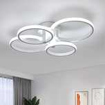 Nowoczesna lampa sufitowa LED, 48W 5400LM okrągła lampa sufitowa
