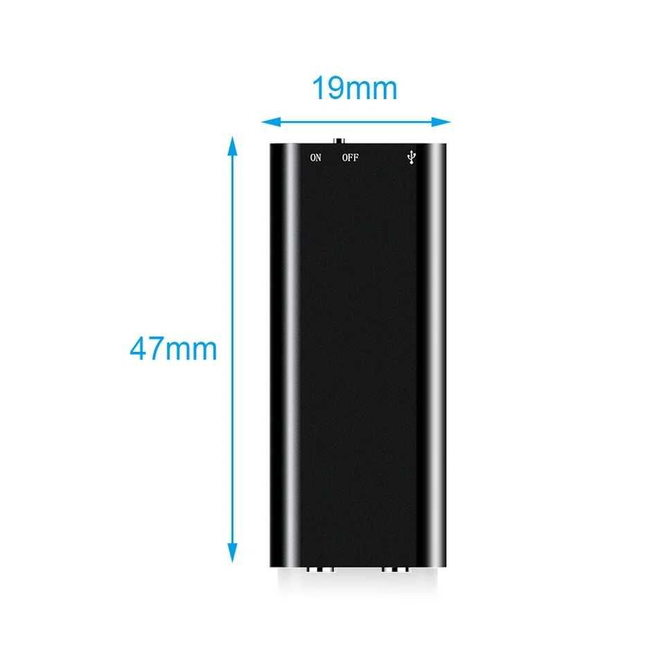 Mini dyktafon profesjonalny dźwięk cyfrowy 16GB