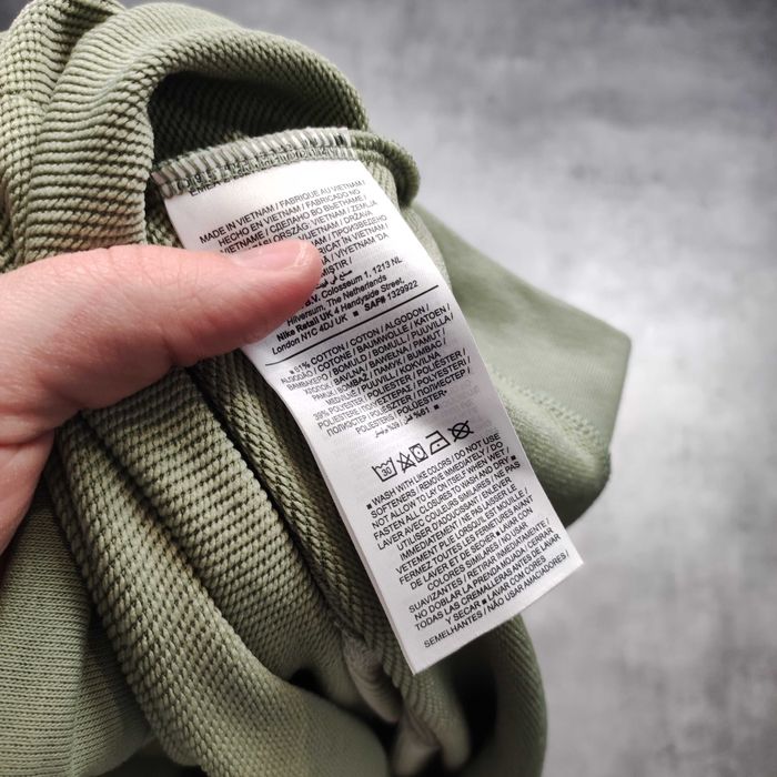 MĘSKA Bluza PREMIM Nike Oliwka Swoosh z Kapturem jak NOWA Hoodie Logo