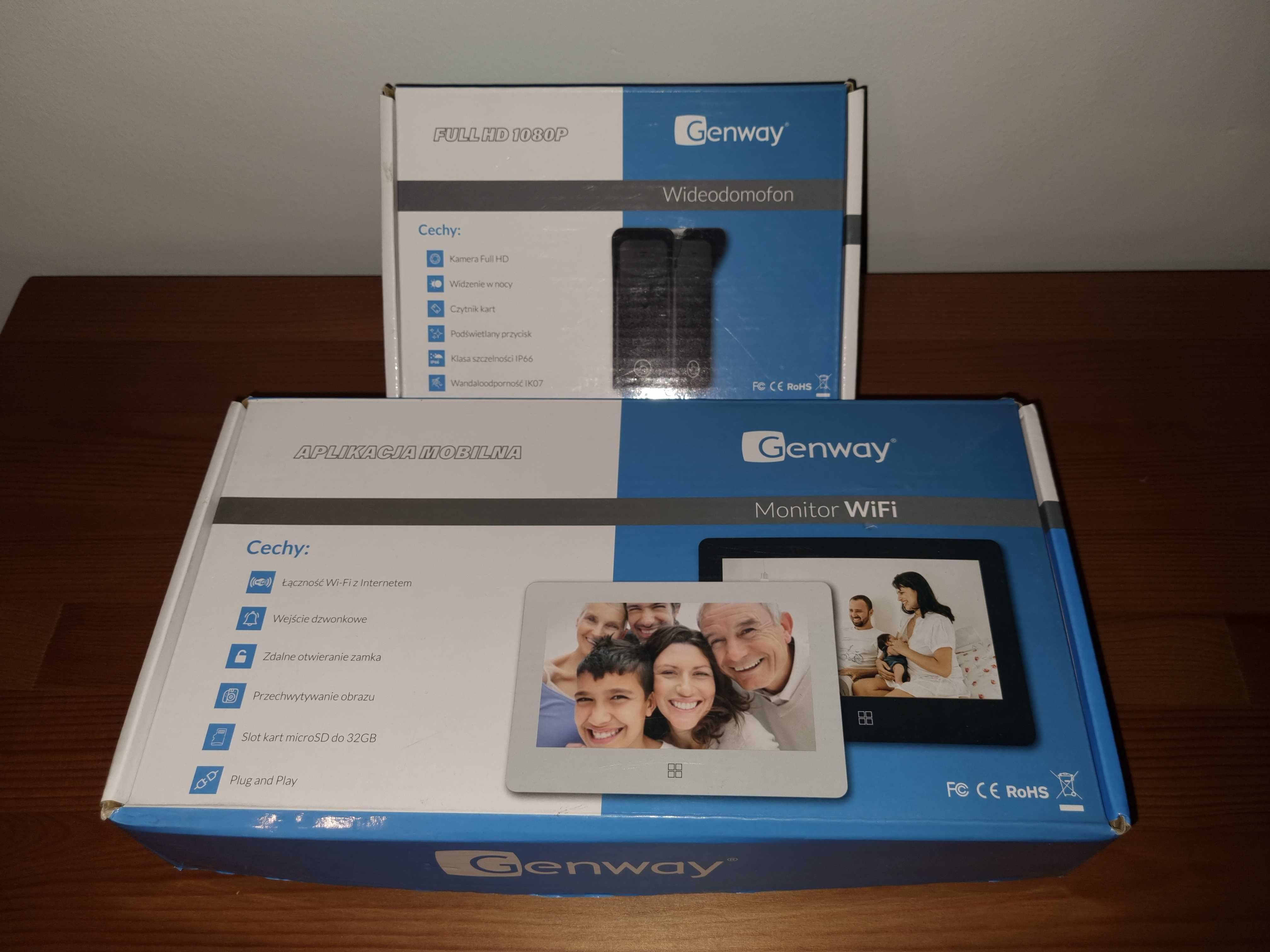 Wideodomfon Genway FHD oraz monitor wewnętrzny wifi 7"