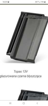 Dachówka ceramiczna Braas Topas 13V czarna glazura cała paleta 240 szt