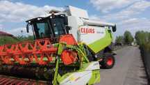 Ładny Lexion 550 z Niemiec, 2007 rok, vario 660 dwie kosy