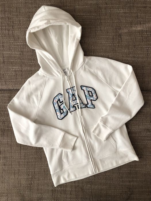 Зіп Худі кофта gap flowers womens white M