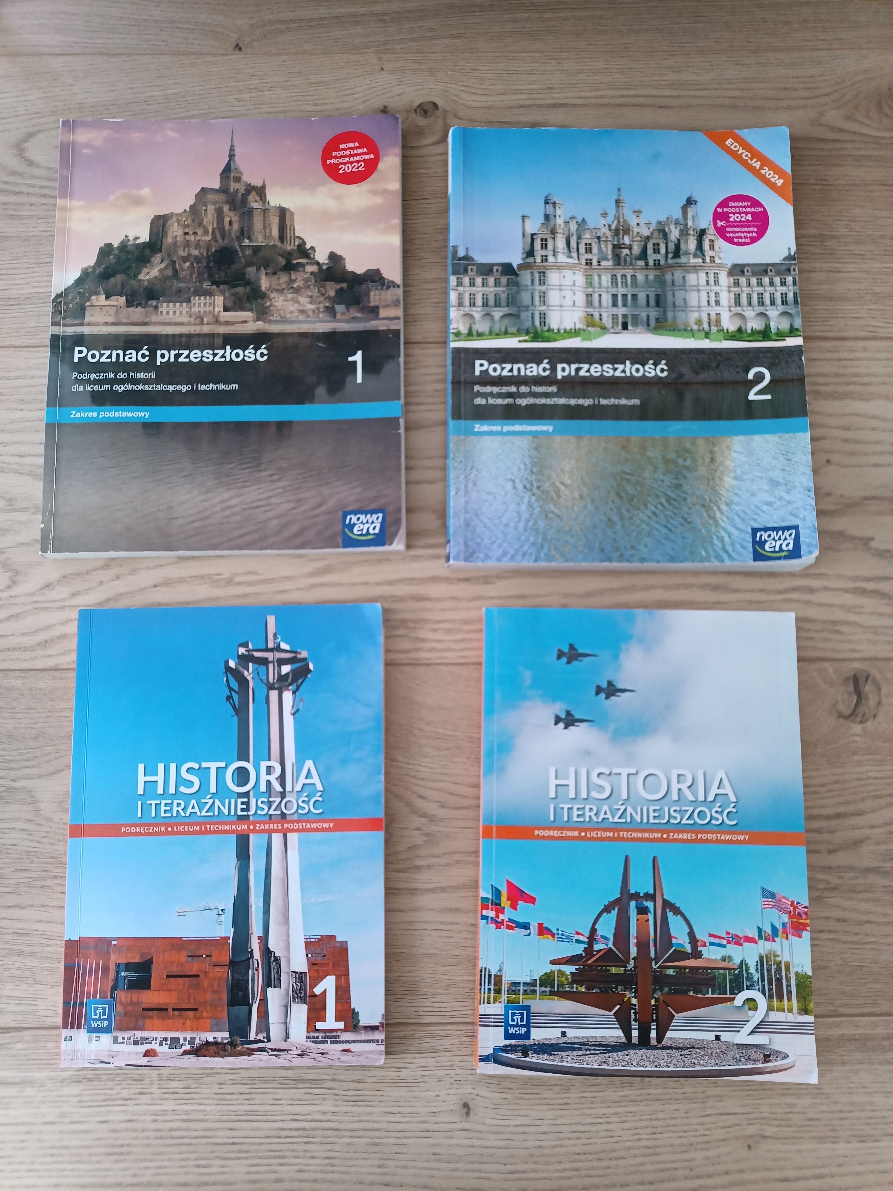 Podręczniki do historii i HiTu klasa 1 i 2 liceum, Nowa Era, WSiP