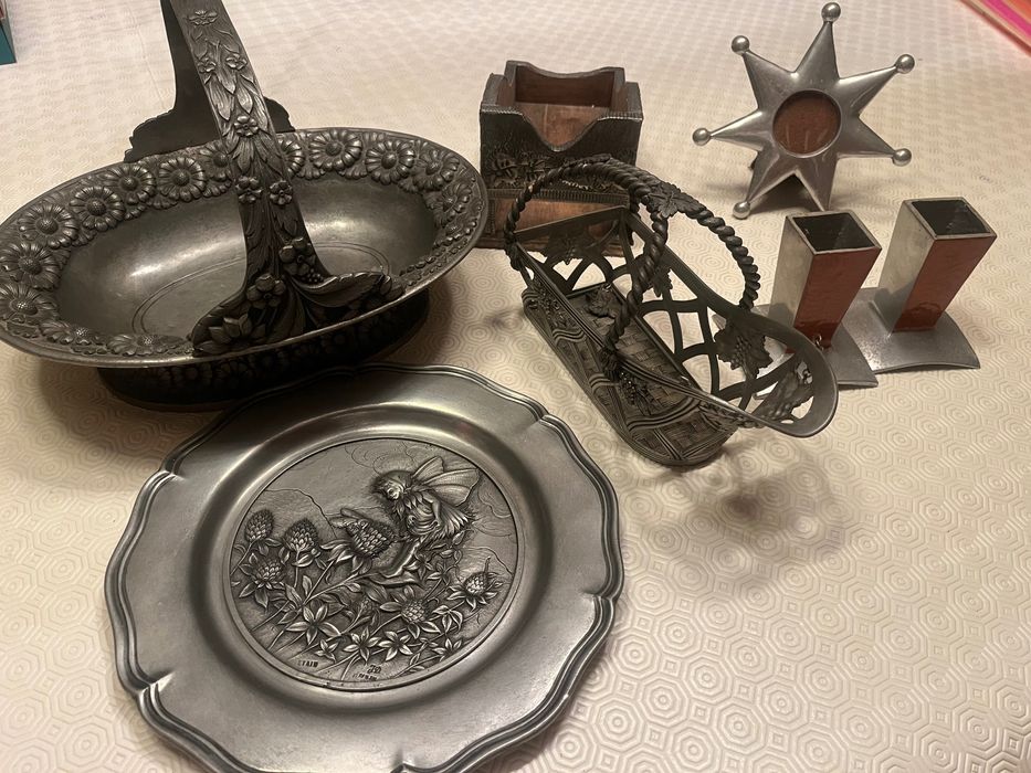 Estanho - várias peças em estanho