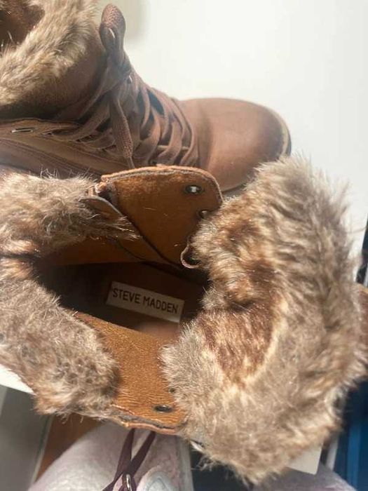 Steve Madden Faux Fux boots size 38