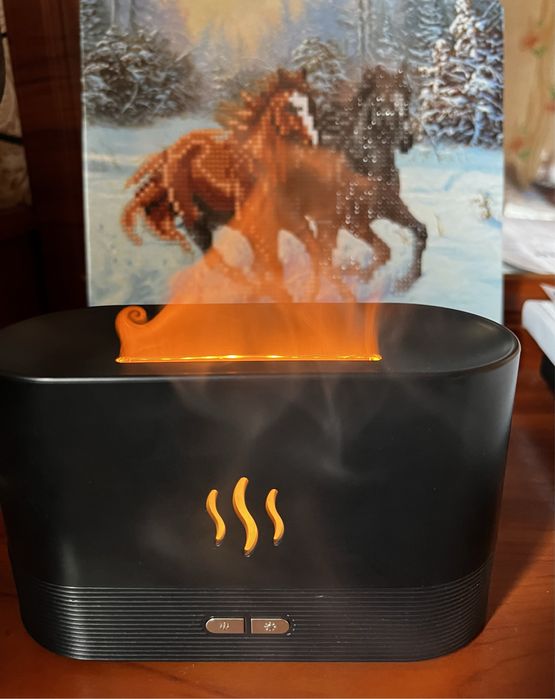 Зволожувач повітря 180мл з ефектом полум'я