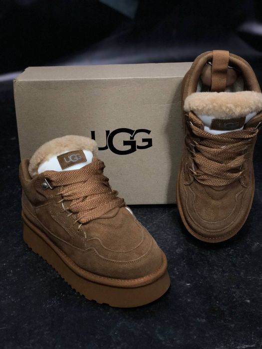UGG Australia Lowmel Овчина, Натуральная кожа, кросовки Угг Австралия