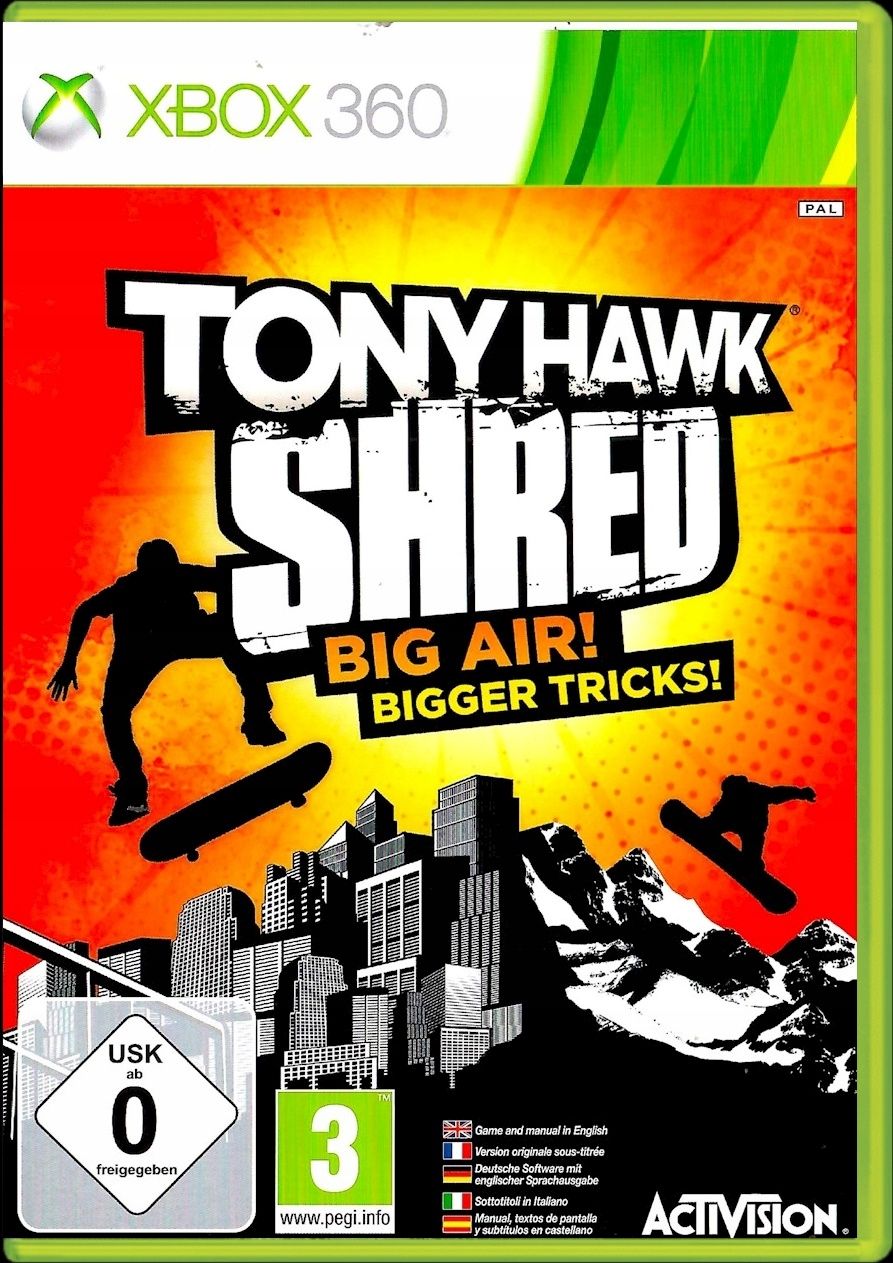 Xbox 360 Tony Hawk Shred szybka wysyłka