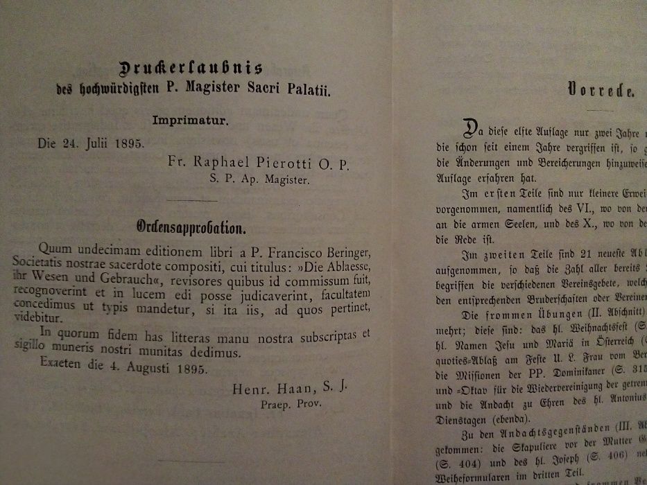 Die Ablässe, ihr Wesen und Gebrauch Franz Beringer 1895 r.