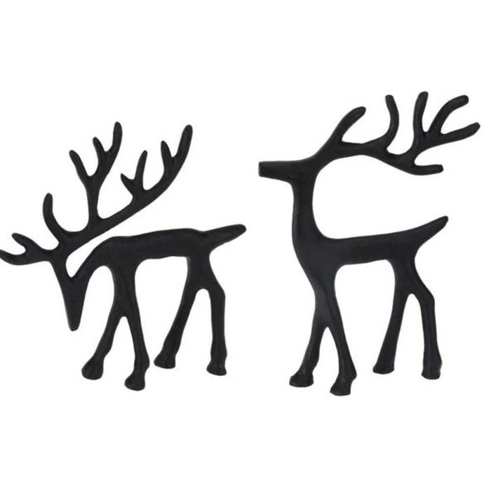 Figurka dekoracyjna świąteczna czarny renifer 17 cm