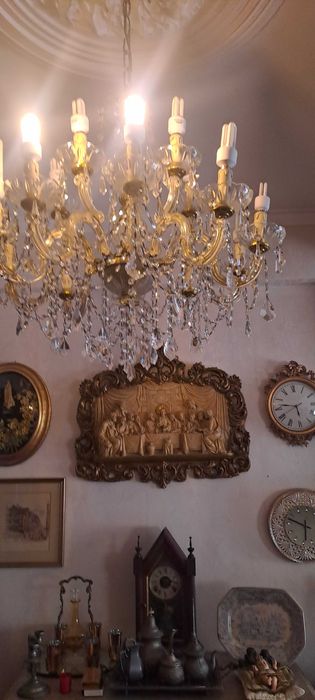 Candeeiro de teto cristais