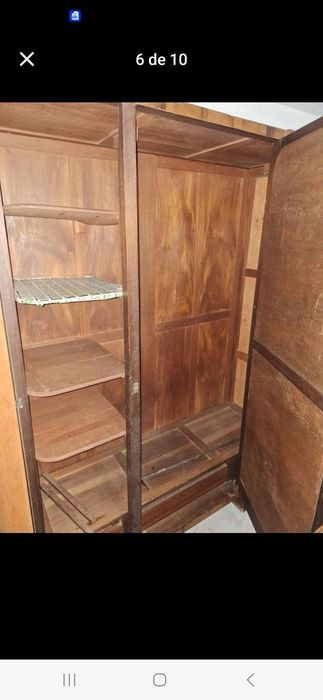 Armário madeira de nogueira