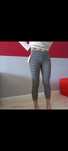 Leginsy czarno srebrne S