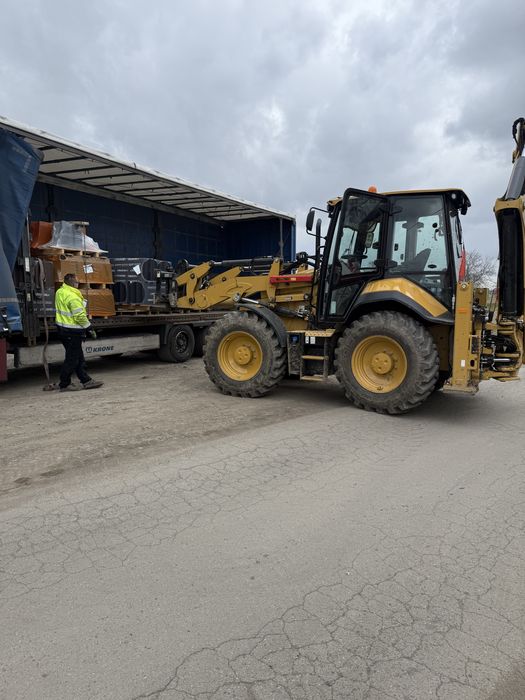 Usługi koparko ładowarką cat 444,prace ziemne,niwelacje,wyburzenia