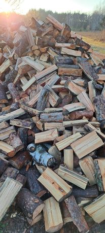 Drewno kominkowe łupane sosna dab