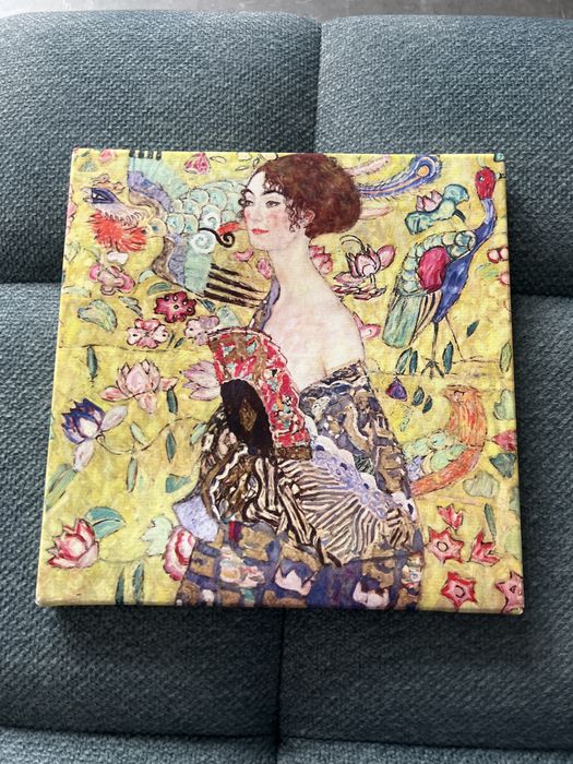Obraz na plótnie Gustav Klimt Kobieta z Wachlarzem