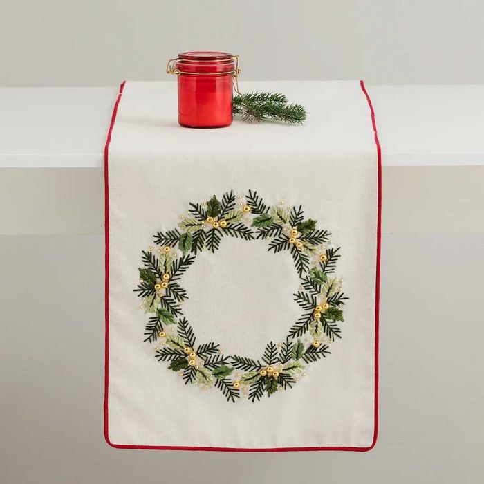 Home&You Noel Arbre bieźnik świateczny ręcznie haftowany