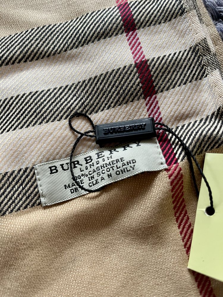 KARMEL CAMEL. Burberry chusta szal w kratę | kaszmirowa 180x70