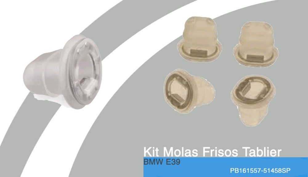 Kit 10 Molas frisos tablier NOVO p/BMW E39