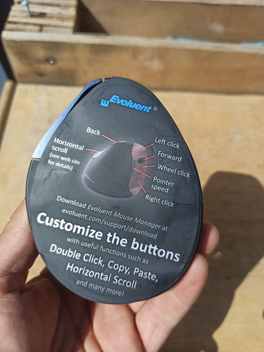 Ергономічна миша Evoluent VM4SW VerticalMouse 4 для правшів