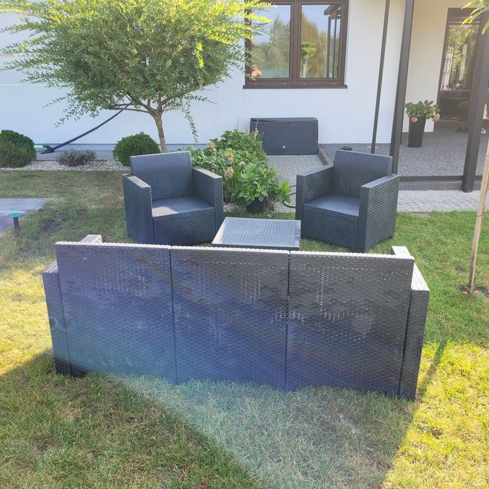 Zestaw mebli ogrodowych z technoratanu