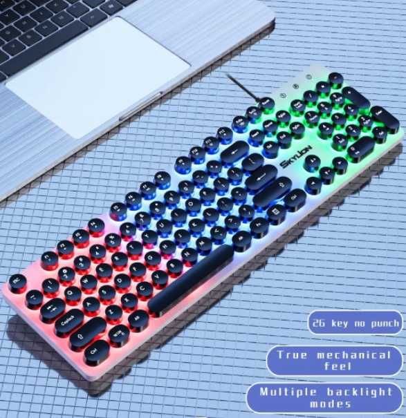SKYLION H300 клавішна мембранна клавіатура кольорове освітлення