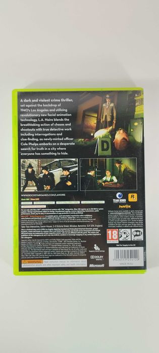 L.A. Noire - Xbox 360 - 3 discos