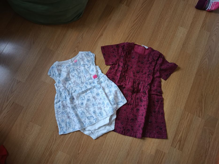 Komplet sukienek w rozmiarze 92 paka paczka