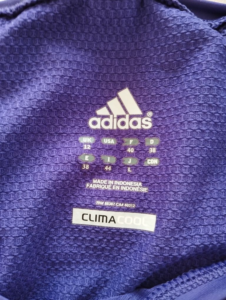 Damska bluzka treningowa, sportowa, fioletowa r. M/L Adidas