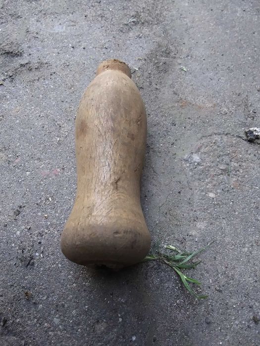 Stara rączka do śrubokrętu pilnika noża  drewniana rękojeść z drewna
